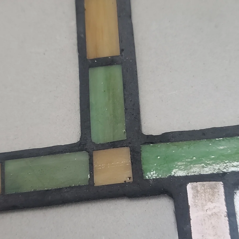 Glass Stained Mosaic Multi-Color Photo Frame, Collage